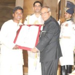 Murugan with Pres. Mukherji
