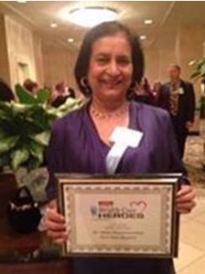 Dr. Nilima Karamchandani with the award after the ceremony.
