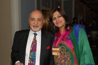 Harish with Sumedha Nagpal, a volunteer with Silk Screen.